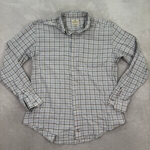 Genteal Performance Mens XL Plaid Button Down Shirt Long Sleeve Nylon Stretch